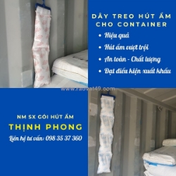 Dây hút ẩm treo container – giữ hàng khô ráo suốt hành trình vận chuyển