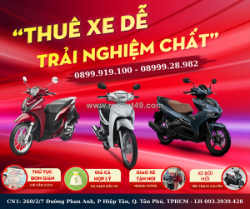 Dịch vụ cho thuê xe máy ở sài gòn giao tận nơi | gia bảo môtô