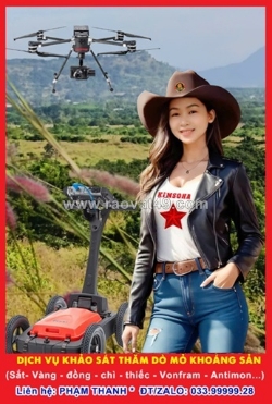 Dịch vụ khảo sát thăm dò vàng - khoáng sản bằng công nghệ địa vật lý kết hợp ai