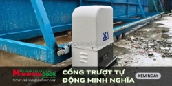 Dịch vụ lắp đặt cổng lùa tự động mới 2025 | minh nghĩa door