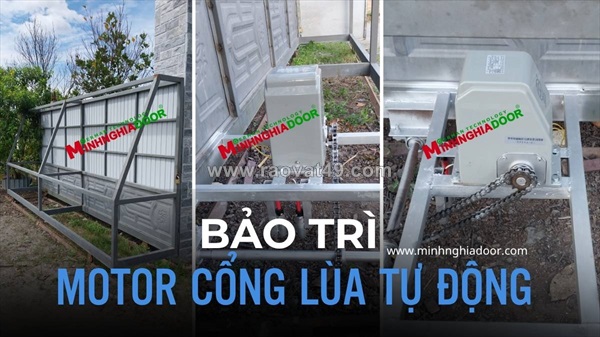 Dịch vụ lắp đặt cổng lùa tự động mới 2025 | minh nghĩa door