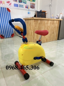 Dụng cụ đạp xe thể dục mầm non, thiết bị tập gym mầm non