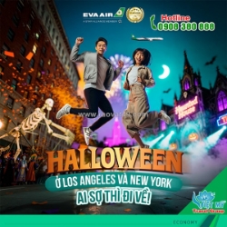 Eva air đưa bạn đến không khí halloween rực rỡ tại mỹ