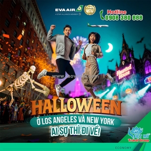 Eva air đưa bạn đến không khí halloween rực rỡ tại mỹ