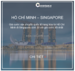 Giá cước vận tải biển từ hồ chí minh đi singapore