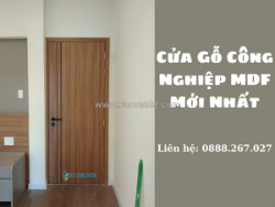 Giá hoàn thiện 1 bộ cửa gỗ công nghiệp mdf mới nhất