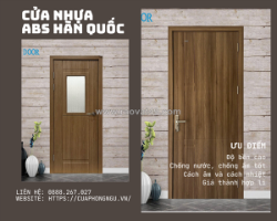 Giá hoàn thiện của bộ cửa nhựa abs hàn quốc tại gò vấp