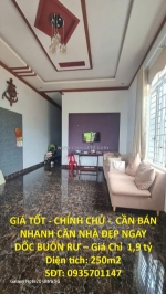 Giá tốt - chính chủ -  cần bán nhanh căn nhà đẹp ngay dốc buôn rư – giá chỉ