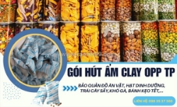 Gói hút ẩm clay opp bảo quản hạt dinh dưỡng, bánh healthy ngày tết