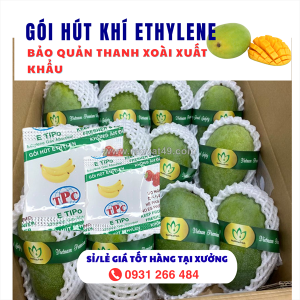 Gói hút khí ethylen – giải pháp bảo quản xoài tươi lâu, không cần hóa chất