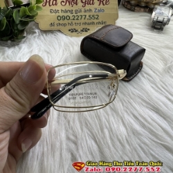 Gọng kính gấp gọn titan đẹp kèm bao đựng thay mắt cận lão