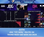 Jdg “tắt điện” trước dk trong ngày mở màn asi 2025