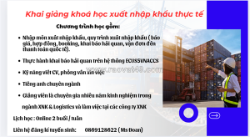 Khai giảng khoá học nghiệp vụ xuất nhập khẩu online toàn quốc