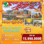 Lạc vào xứ sở hàn quốc vào mùa thu