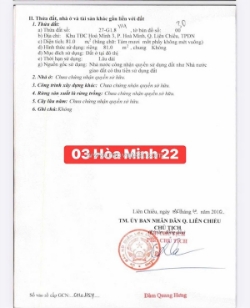 Lô đất hòa minh 22 - sát trục nguyễn sinh sắc - gần biển