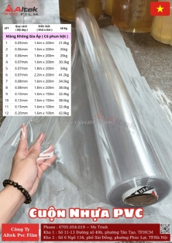 Màng nhựa pvc trong giá bao nhiêu? có freeship không?