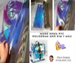 Màng pvc dẻo ánh 7 màu- màng hologram phản quang