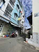 Mặt tiền kinh doanh , hẻm 6m xe hơi đỗ cửa
 ngang 3.7m, dài 7m dòng tiền 16