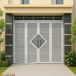 Mẫu cửa sắt hộp 4 cánh – giải pháp tối ưu cho không gian hiện đại