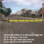 Mua nhà mặt đường 23 tháng 10 nha trang khánh hìa