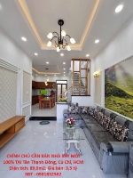 Nhà đẹp – giá tốt  – chính chủ cần bán nhà xây mới 100% tại tân thạnh đông, củ