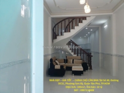 Nhà đẹp – giá tốt – chính chủ cần bán tại số 30, đường dc11, phường sơn kỳ,