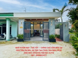 Nhà vườn đẹp – giá tốt  – chính chủ cần bán tại hxh trần thị bốc, xã thới tam