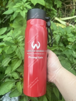 Nhận khắc laser bình giữ nhiệt làm quà tặng 20/10 – sang trọng & ý nghĩa