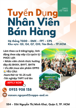 Oppo việt nam tuyển nhân viên bán hàng – điện thoại