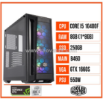 Pc gaming htt 08 (i5 10400f/ b460/ 8gb ram/ 250gb ssd/ gtx 1660 super/ 550w)