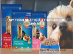 Quy trình nhập khẩu thức ăn cho chó mèo