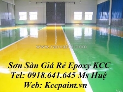 Sơn epoxy kcc et5660-ral7035-grey(xám) phủ nhà xưởng 09641645 huệ
