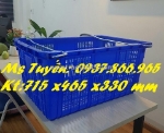 Sọt nhựa nguyên sinh có quai xách, sọt đựng thanh long, sọt dùng trong nhà hàng đựng thực phẩm