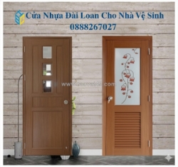 Sử dụng cửa nhựa đài loan cho nhà vệ sinh
