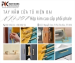 Tay nắm tủ kết hợp hoàn hảo giữa hợp kim & pha lê