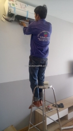 Thi công điều hòa treo tường lg inverter siêu tiết kiệm điện cho công trình quận 3