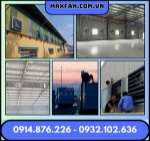 Thi công hệ thống quạt hút công nghiệp trong nhà xưởng