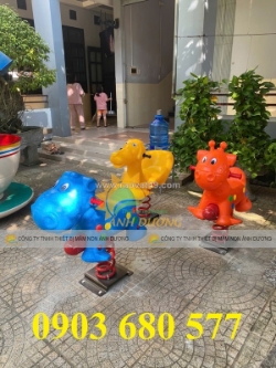 Thú nhún lò xo vận động ngoài trời cho trẻ em