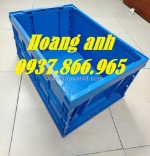 Thùng nhựa gấp gọn tiết kiệm diện tích, thùng nhựa đặc xếp gọn