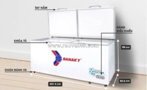 Tủ đông sanaky siêu tiết kiệm – dành cho quán ăn, tạp hóa, bảo quản thực phẩm tươi lâu!