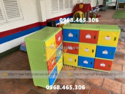 Tủ đựng cặp mầm non bằng nhựa, tủ nhựa mầm non