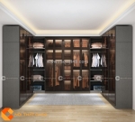 Tủ quần áo cánh kính chữ u hiện đại cao cấp