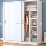 Tủ quần áo cửa lùa gỗ mdf phong cách nhật bản bền đẹp