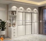 Tủ quần áo gỗ công nghiệp cửa lùa hiện đại đa năng