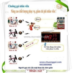 Tư vấn và lắp đặt chuông gọi nhân viên phục vụ nhà hàng 3e