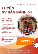 Tuyển nhân viên bán thời gian – xoay ca