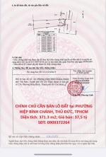 Vị trí đẹp – giá tốt  – chính chủ cần bán lô đất tại phường hiệp bình chánh,