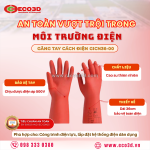 🧤 găng tay cách điện gicn36-00 – bảo vệ an toàn tuyệt đối cho thợ điện hạ áp