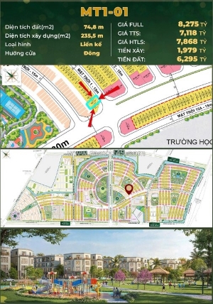 🌟 liền kề 4 tầng – mt1-01  phân khu mặt trời – vinhomes golden city