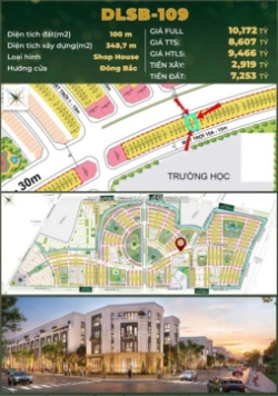 🌟 shophouse 4 tầng – dlsb-109  đại lộ sao băng 30m – vinhomes golden city